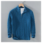 Vyoluin™ Knitted Quarter-Zip Sweater