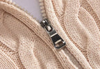 Vyoluin™ Knitted Quarter-Zip Sweater